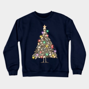 Weihnachtsbaum Skelett Crewneck Sweatshirt